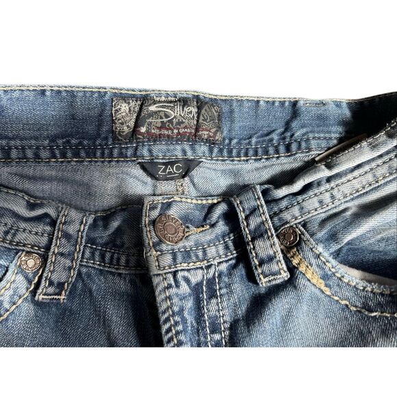 Mens Silver Zac Jeans - W34 L30 - 100% Cotton - Picture 8 of 15
